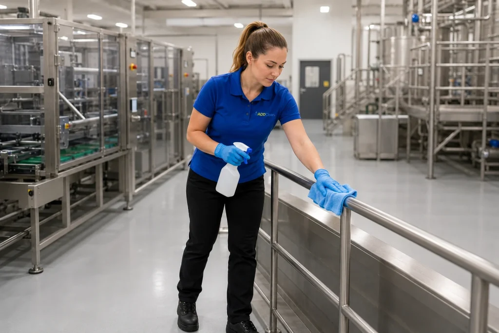 Add Clean industrial cleaning in a Kewdale industrial unit